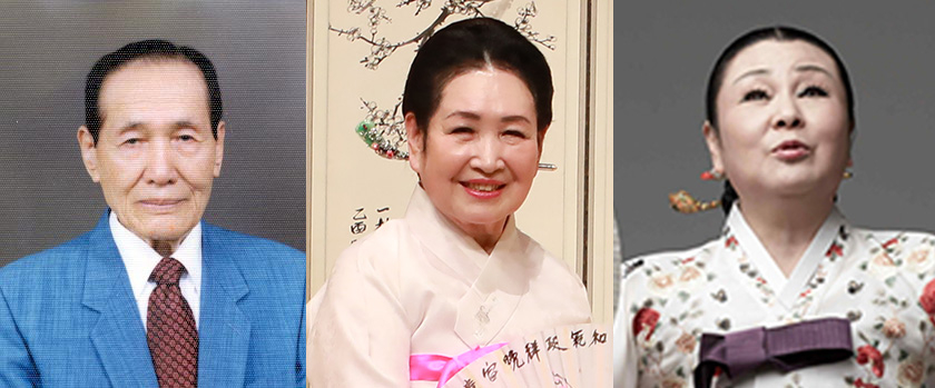 [보도자료 사진] (왼쪽부터) 정광수 명창, 정의진 명창, 김영자 명창.jpg